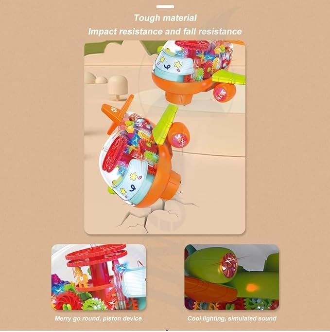 BABY AIRPLANE TOY WITH LIGHT AND MUSIC