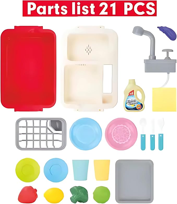 EDUCATIONAL KITCHEN DISHWASHER SINK PLAYSET