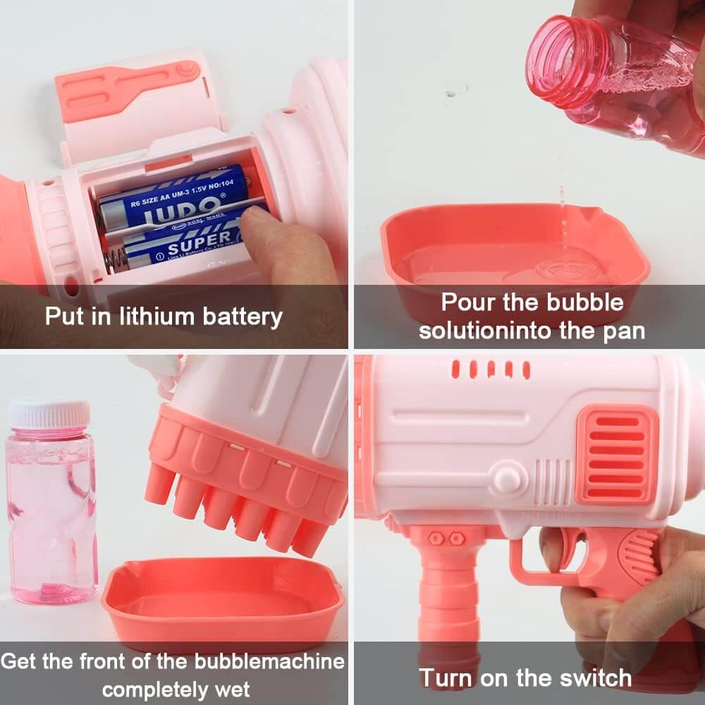 32 HOLE AUTOMATIC BUBBLE GUN