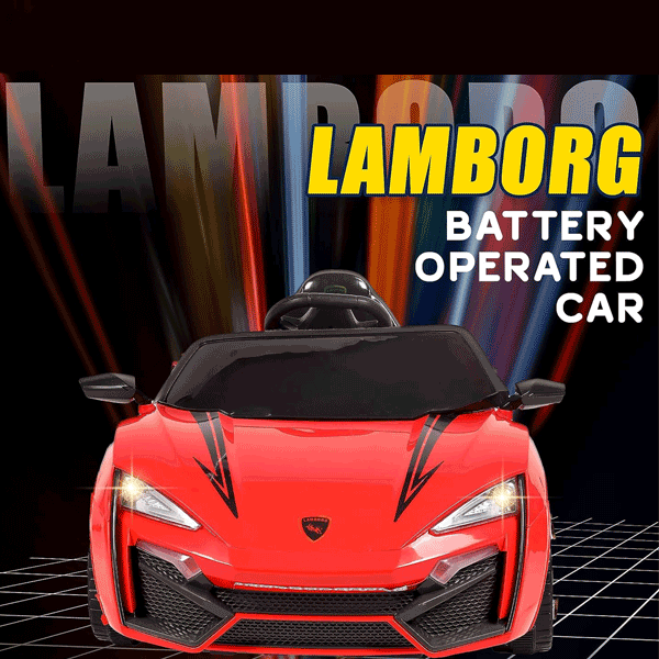 KIDS LAMBORGINI BATTERY OPERATED RIDE ON CAR WITH SMOKE