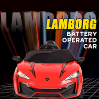 Thumbnail for KIDS LAMBORGINI BATTERY OPERATED RIDE ON CAR WITH SMOKE