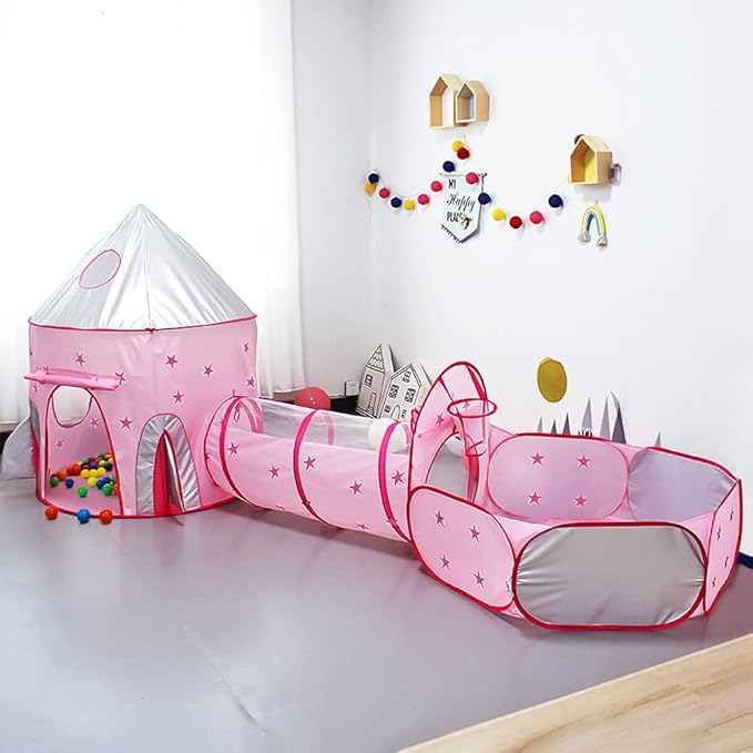 3 IN 1 POP UP TENT PLAY TUNNEL HOUSE