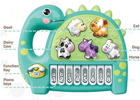 Thumbnail for EDUCATIONAL DINOSAUR PIANO KEYBOARD MUSICAL INSTRUMENTS TOY