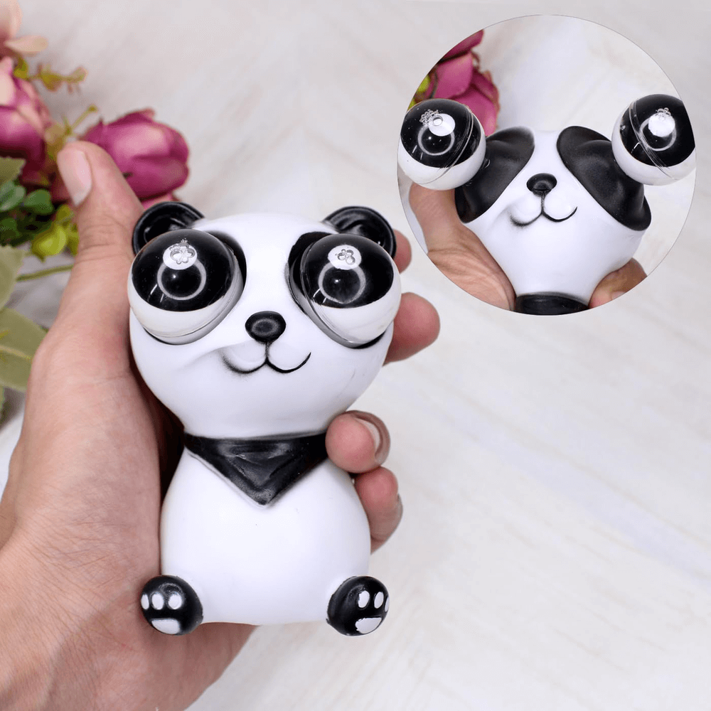 PANDA POPPING OUT EYES SQUEEZE TOY