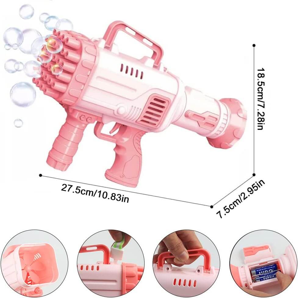 32 HOLE AUTOMATIC BUBBLE GUN