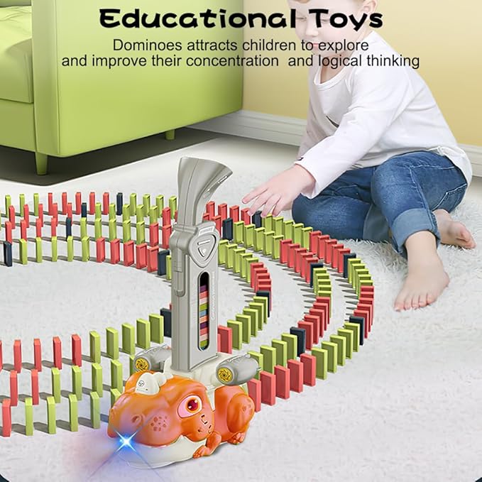 DINOSAUR DOMINO TRAIN SET