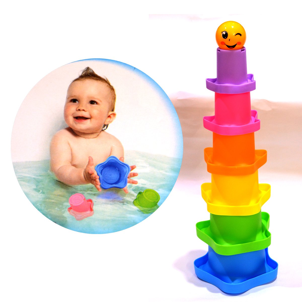 SUNNY STACKING CUPS FOR BABIES