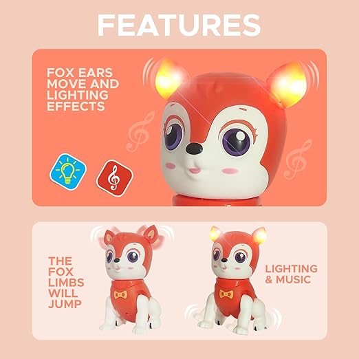 LOVELY JUMPING LITTLE FOX TOY
