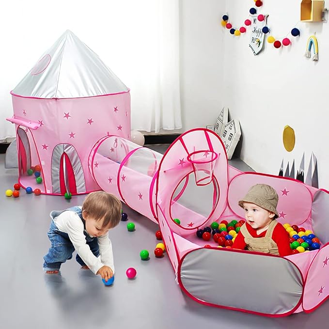 3 IN 1 POP UP TENT PLAY TUNNEL HOUSE