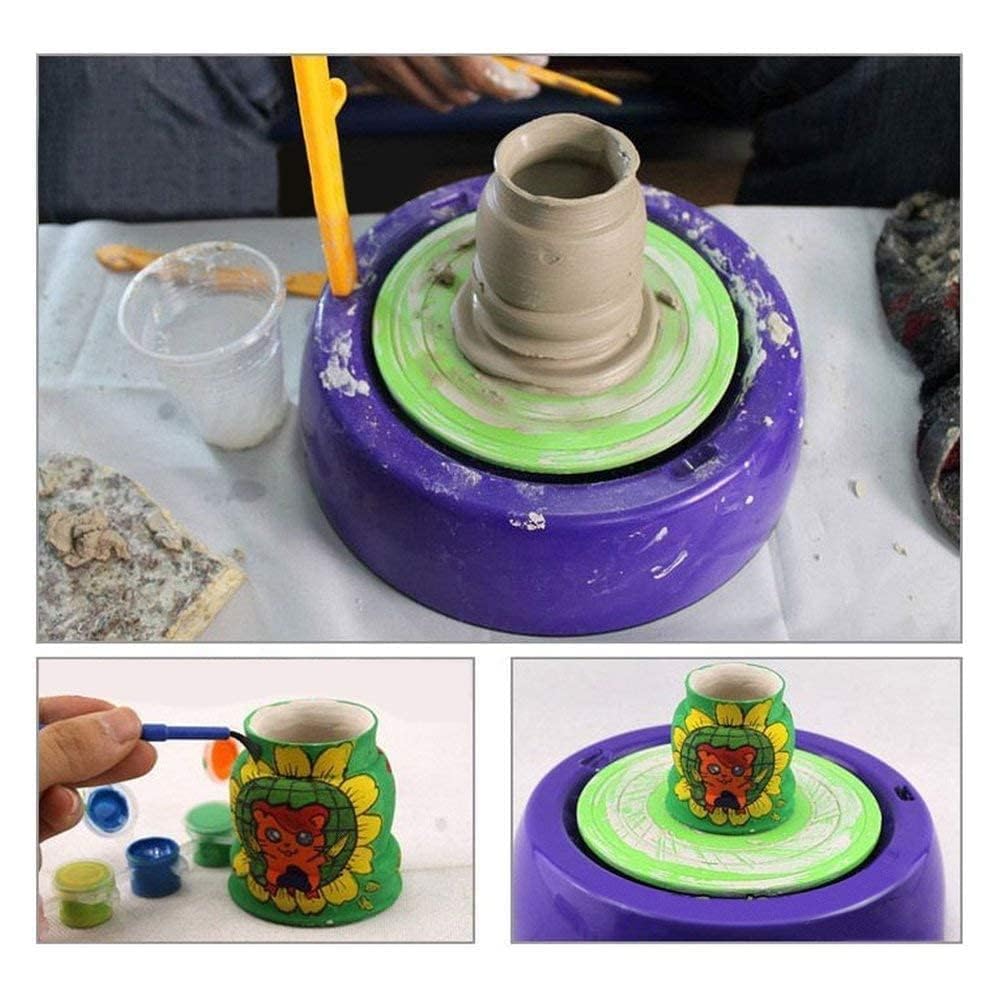 POTTERY WHEEL MACHINE CREATIVE CLAY ART CRAFT SET