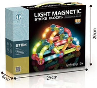 Thumbnail for STEM LIGHT MAGNETIC STICKS BLOCK - 52PCS