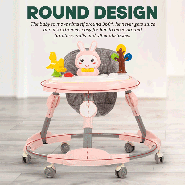 ROUND STYLE BABY WALKER WITH HEIGHT ADJUSTABLE Toys4you.pk