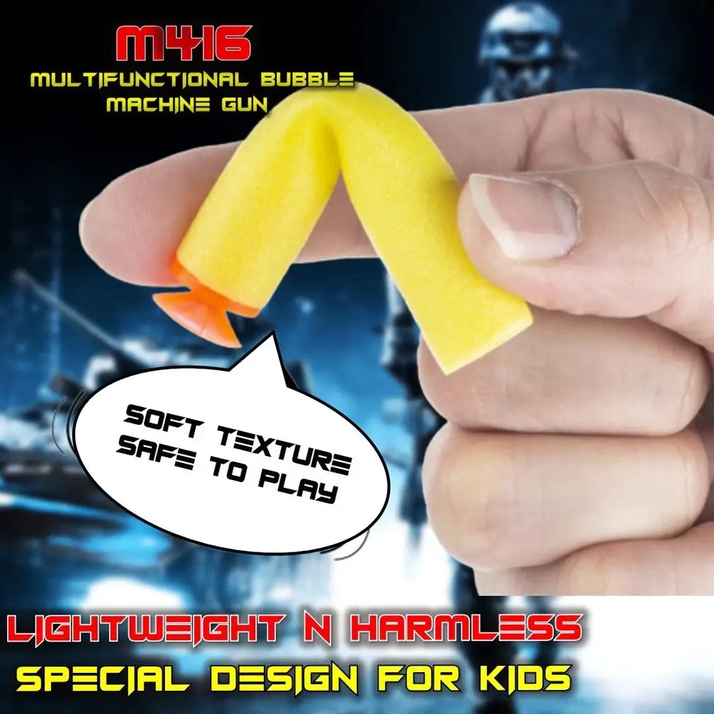 M416 ELECTRIC BUBBLE GUN SOFT BULLET WITH LIGHT & SOUND