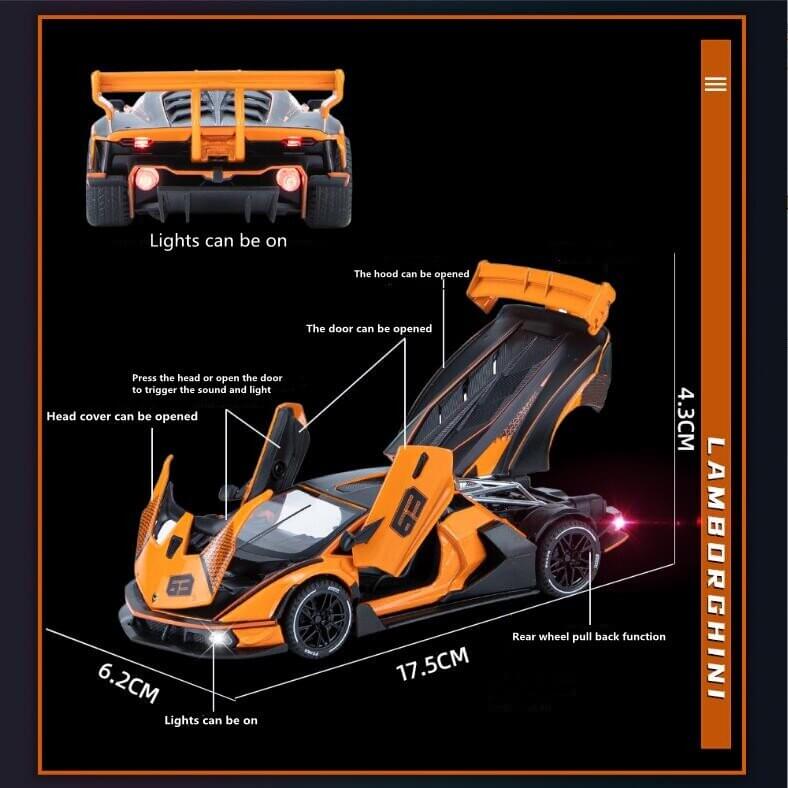 1:24 ESSENZA SVC12 RACING SUPERCAR DIECAST ALLOY MODEL