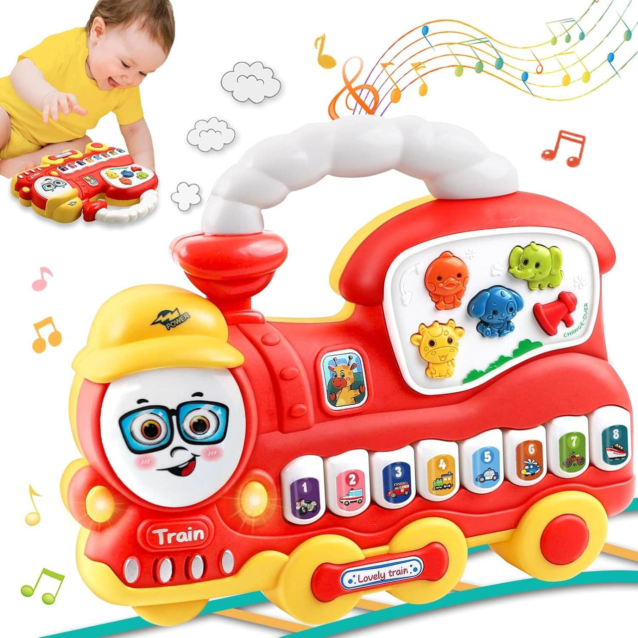 EARLY LEARNING MUSICAL TRAIN & PIANO