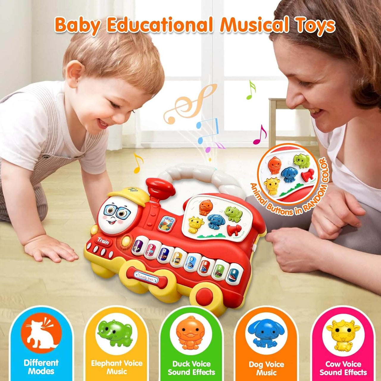 EARLY LEARNING MUSICAL TRAIN & PIANO