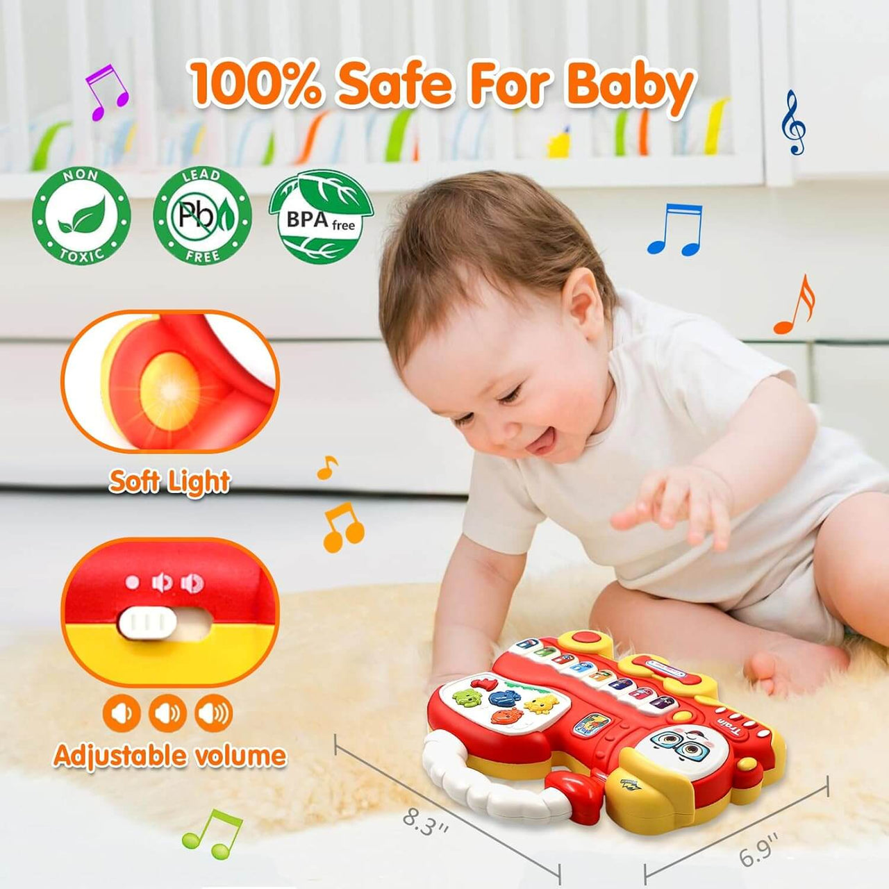 EARLY LEARNING MUSICAL TRAIN & PIANO