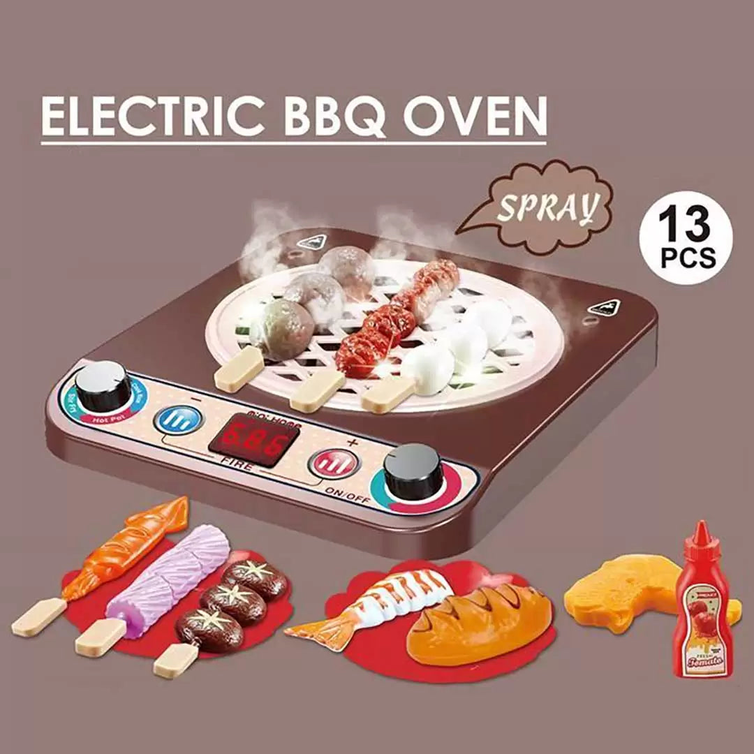 MINI ELECTRIC BBQ OVEN WITH LIGHT AND SOUND