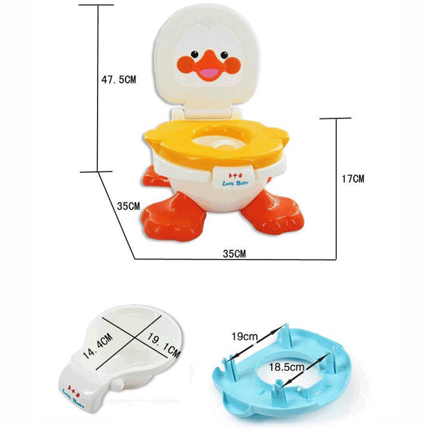 A+B KIDS & BABIES POTTY SEAT AND TRAINER DUCK STYLE