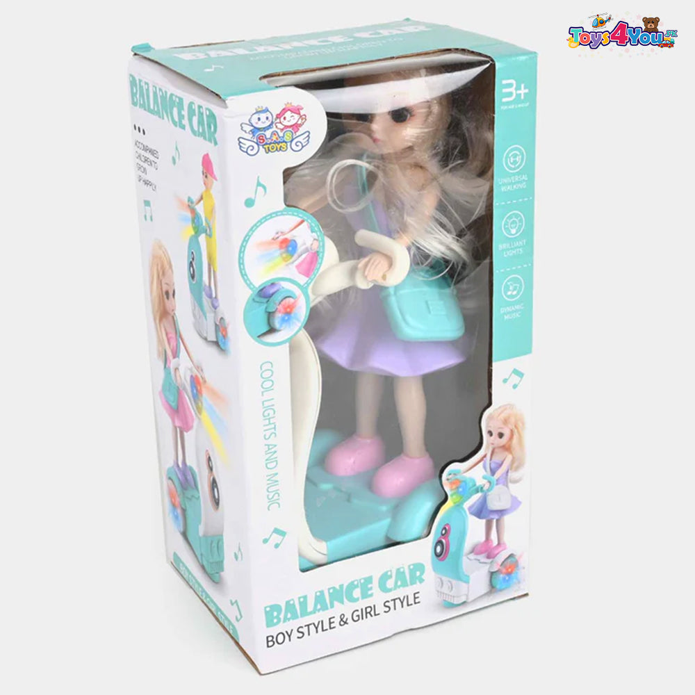 BALANCE DOLL CAR WITH LIGHT & SOUND