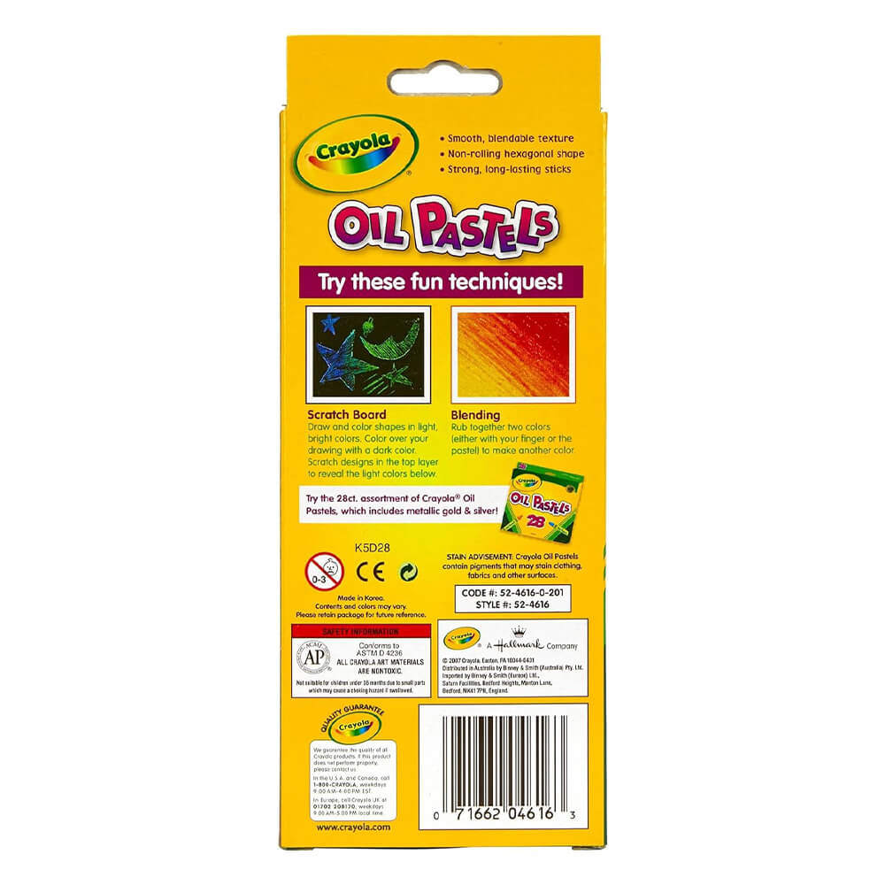 CRAYOLA OIL PASTELS PACK OF 16