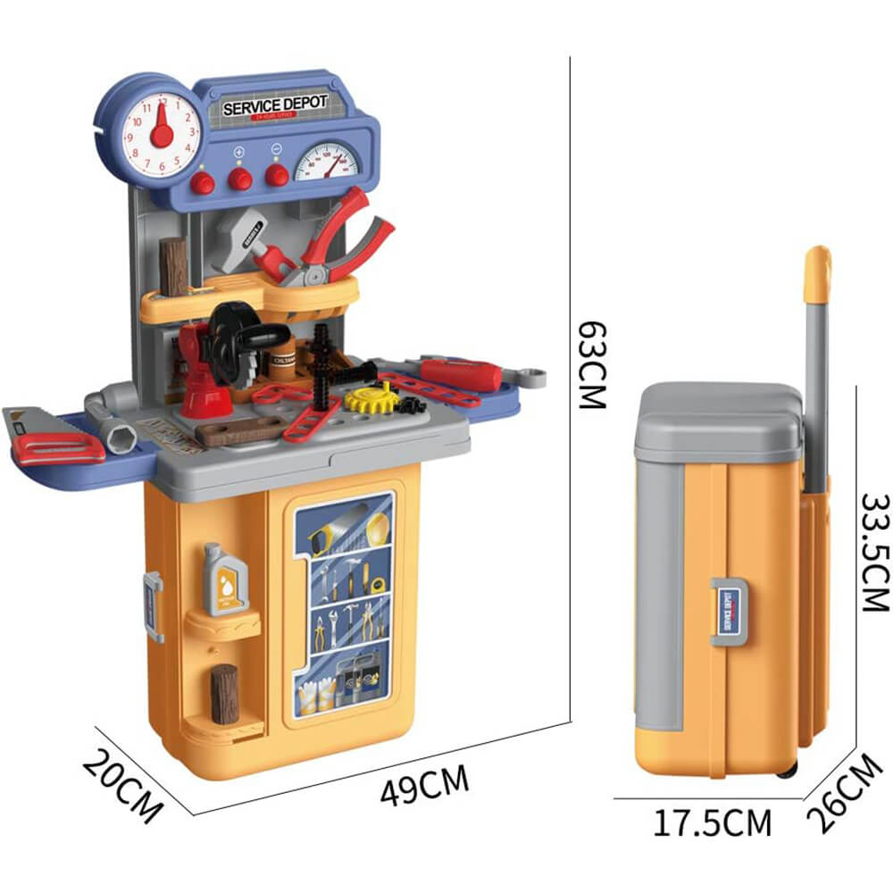 4 IN 1 CARPENTER ENGINEER ROLE-PLAY SUITCASE