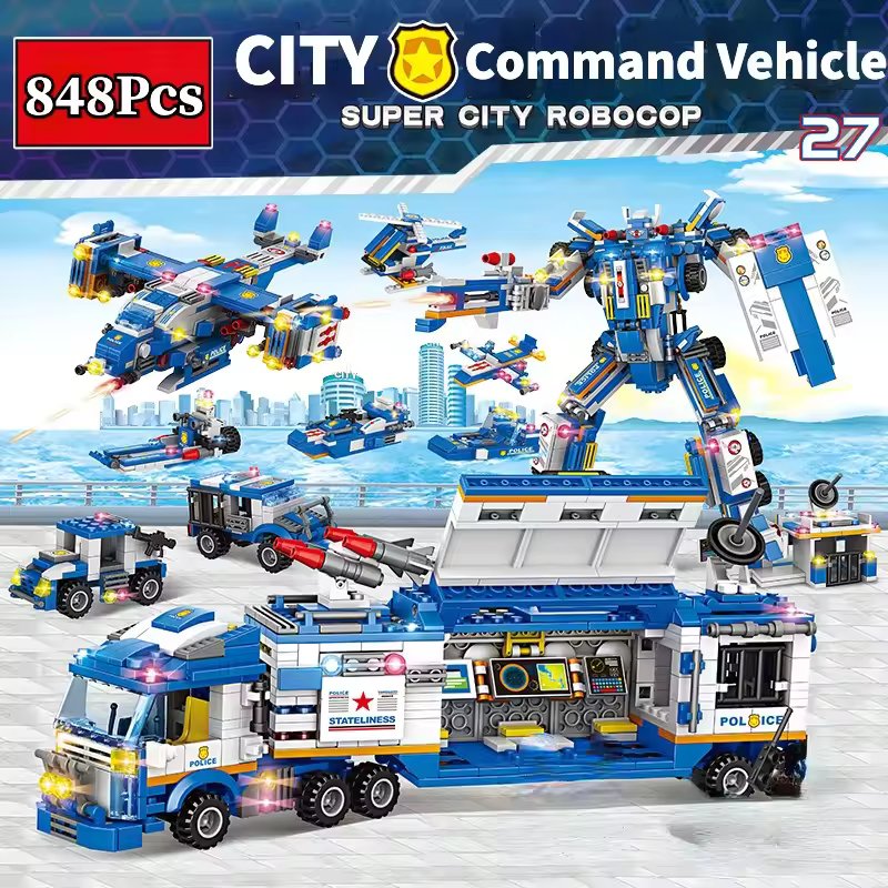 CITY POLICE BUILDING BLOCKS - 848PC