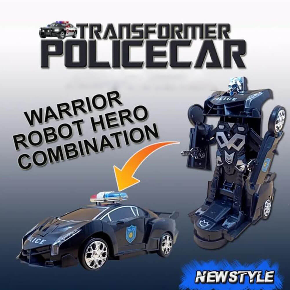 2 IN 1 TRANSFORMER POLICE ROBOT CAR