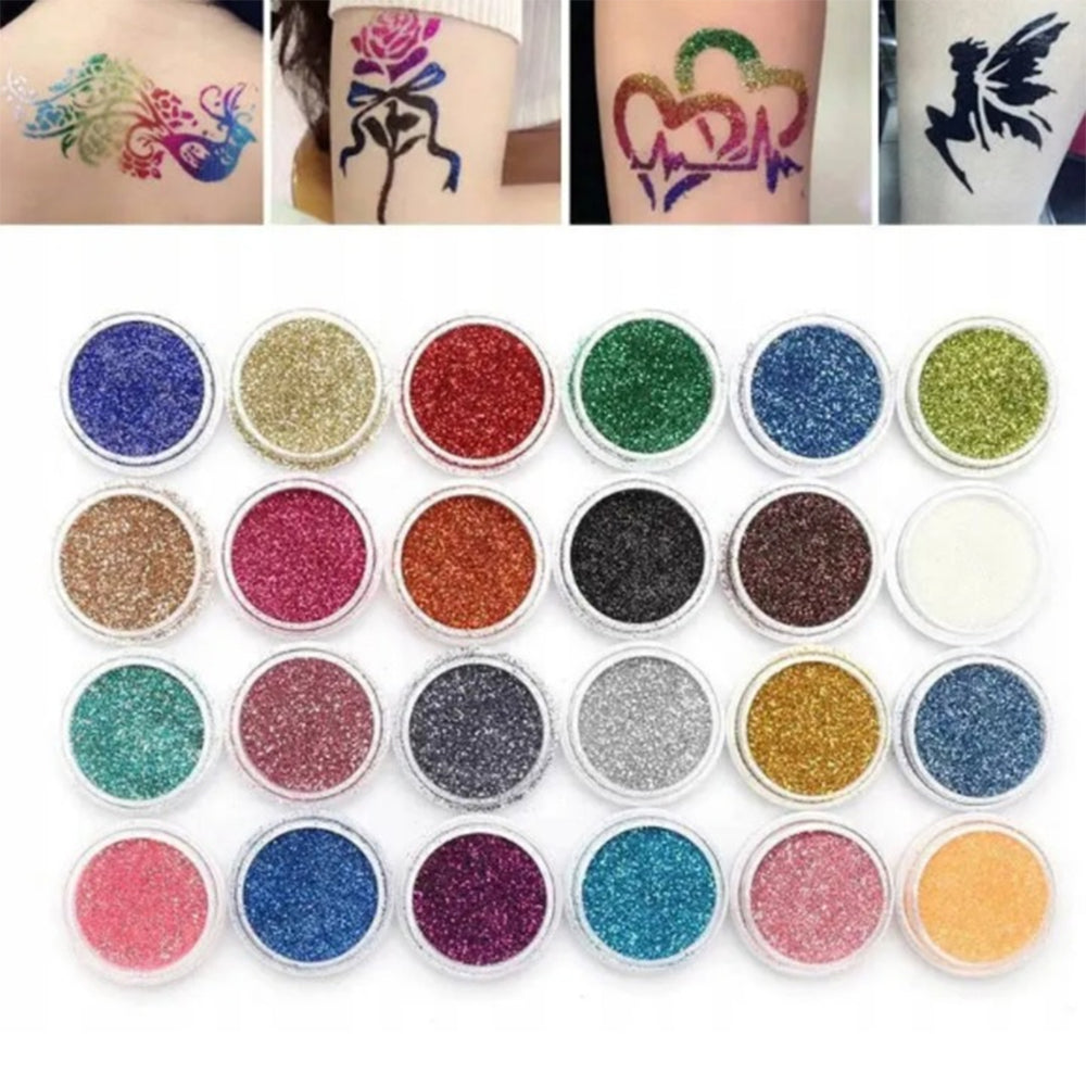 CREATE DAZZLING DESIGNS WITH OUR GLITTER TATTOO KIT