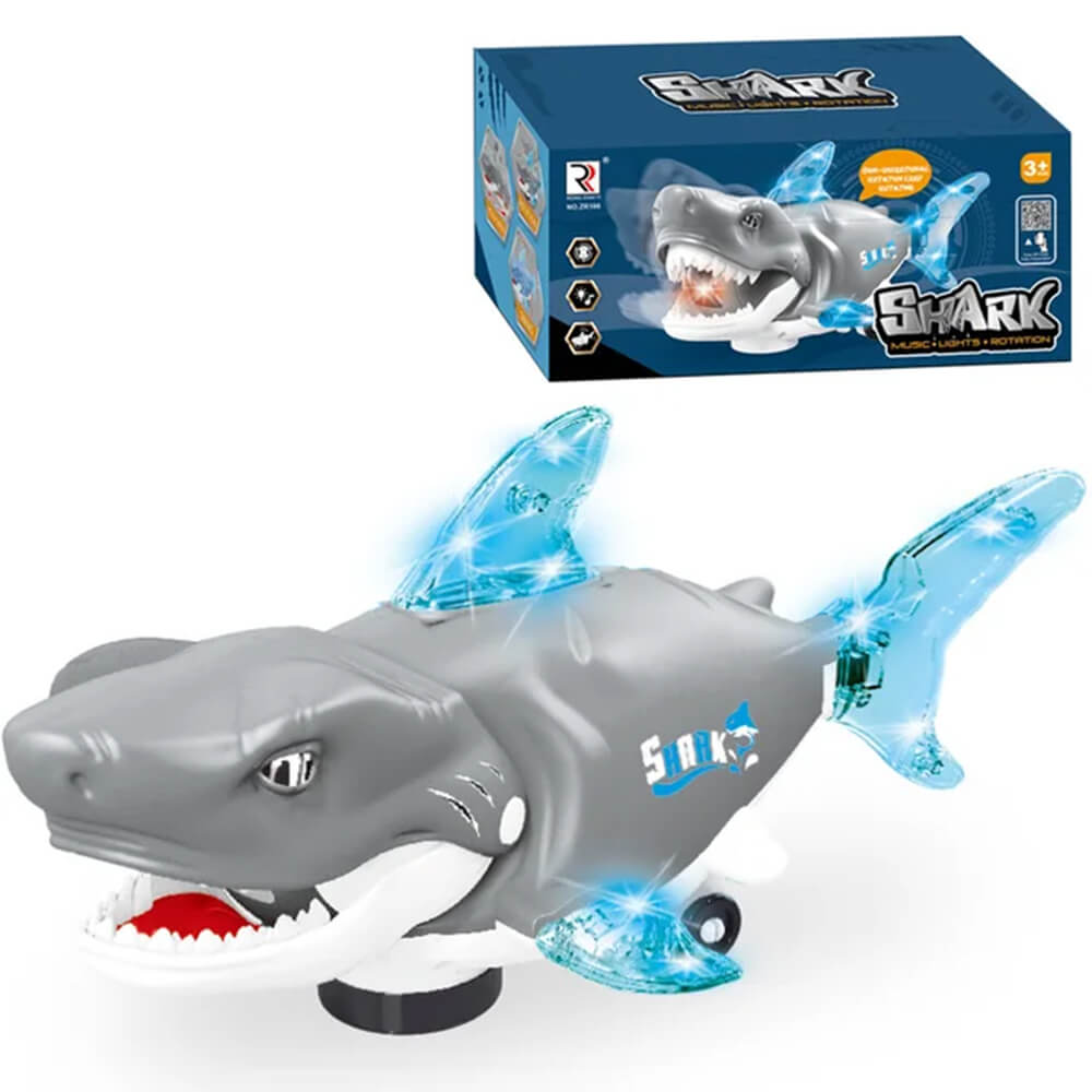 MUSICAL SHARK TOY WITH LIGHT AND MUSIC