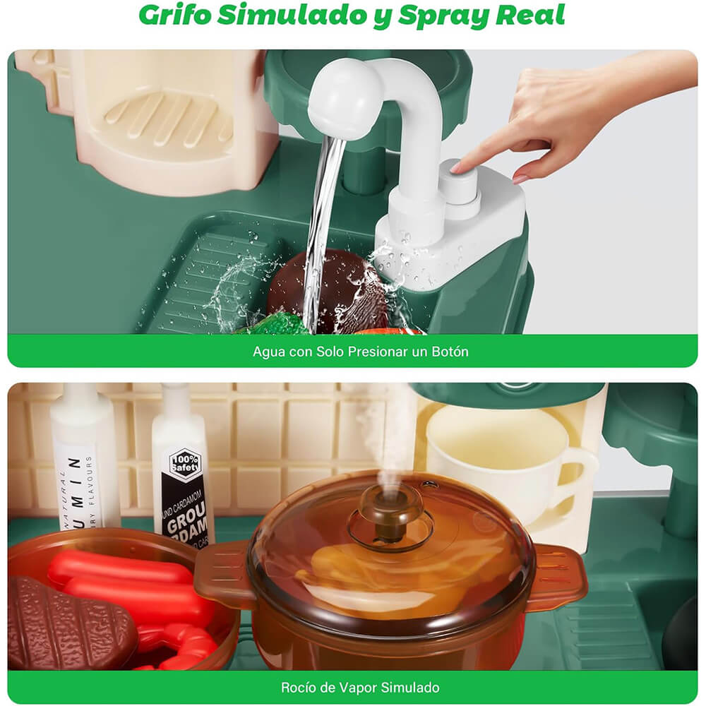 REALISTIC SPRAYS EASY TO ASSEMBLE KITCHEN SET - 48 PCS