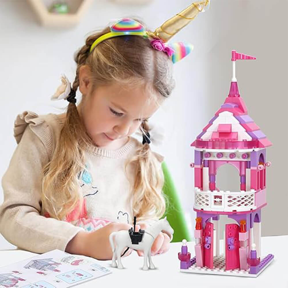 COLORFUL COGO BUILDING PRINCE & PRINCESS CASTLE