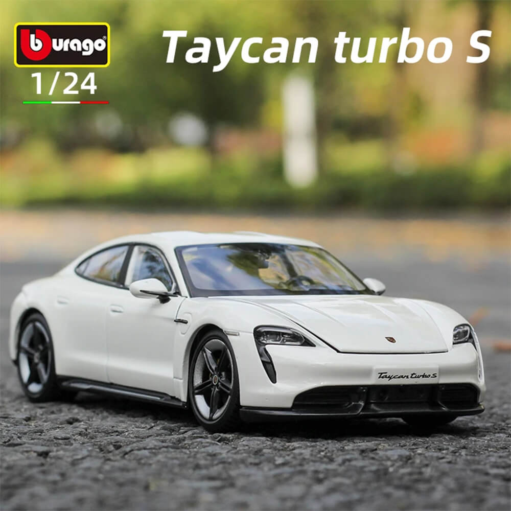 BURAGO 1:24 PORSCHE TAYCAN TURBO S DIECAST MODEL WH