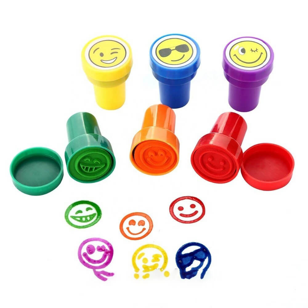 SMILY & EMOJI STAMP FOR KIDS - 4 PCS