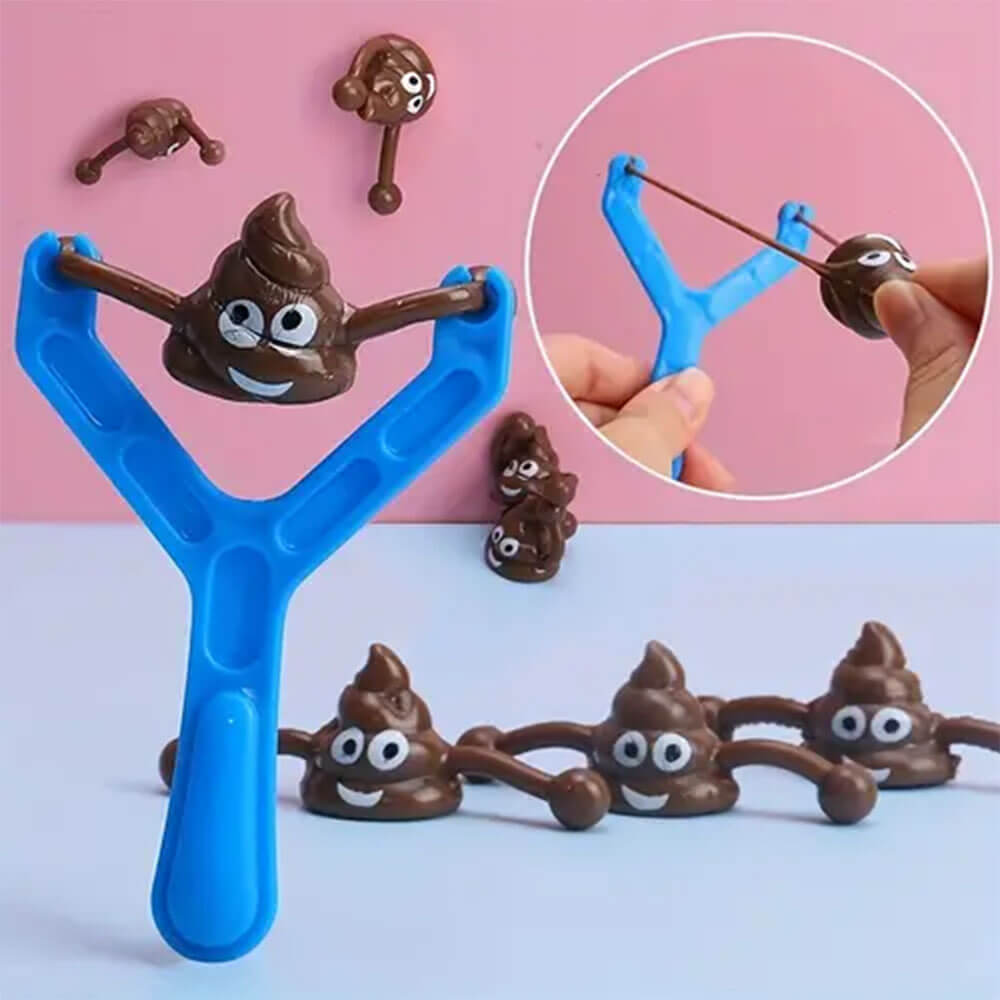 FUNNY SHOOTING STICKY POOP GAME - 10 PCS