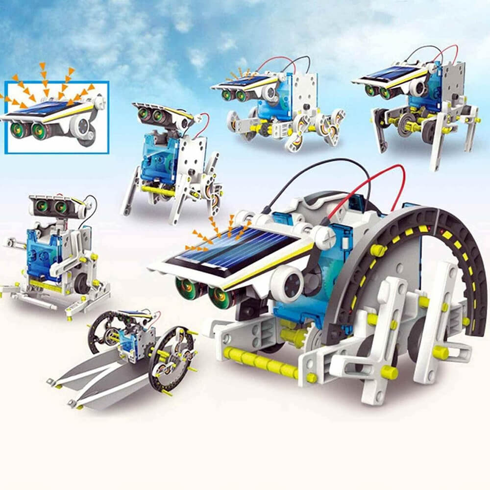 14 IN 1 KIT EDUCATIONAL SOLAR ROBOT