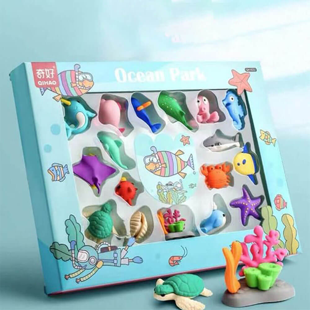 CUTE CARTOON MULTIPLE DESIGN ERASER SET