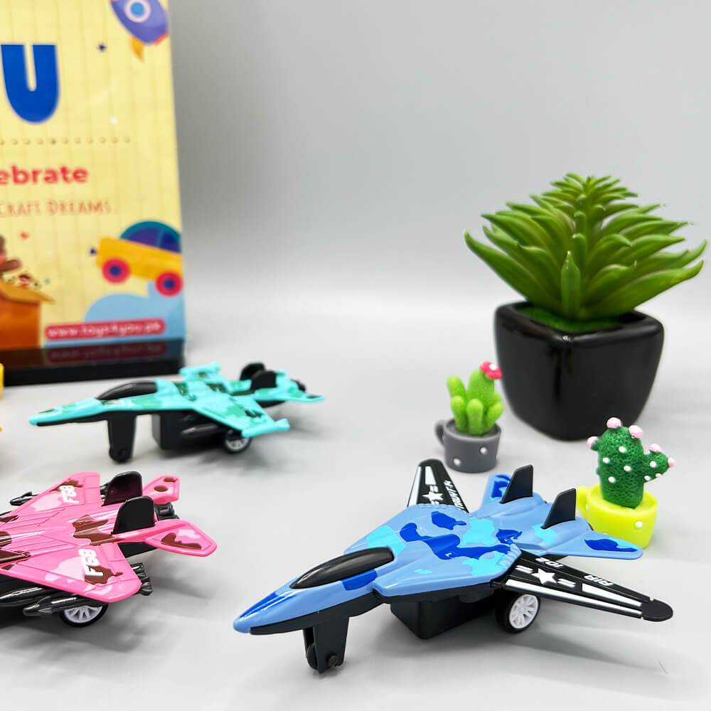 MINI METAL AIRPLANE DIECAST MODEL - 4 PCS