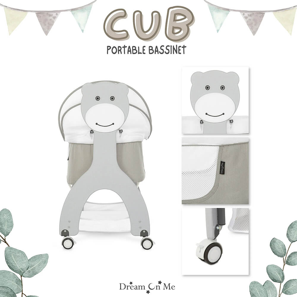 NEWBORN BABY CRADLE WITH CUTE BEAR DESIGN