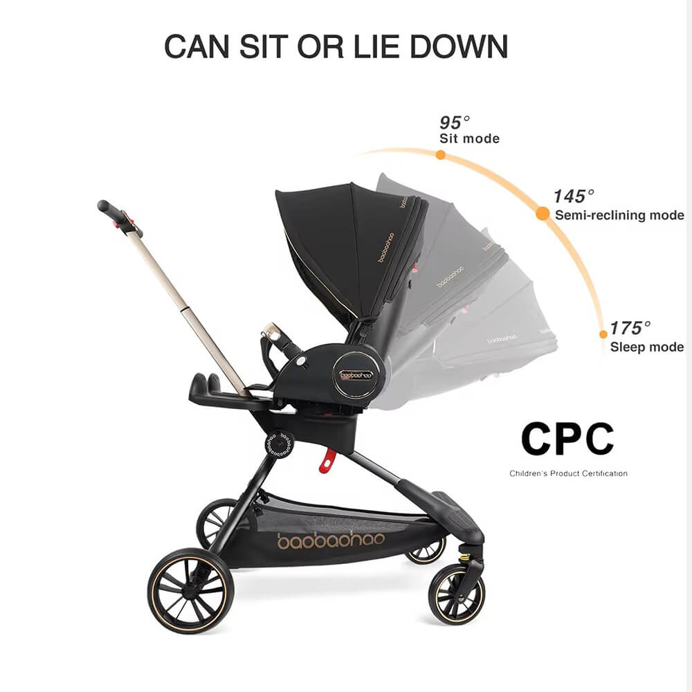 BAOBAOHAO LUXURY MULTI FUNCTION LIGHT WEIGHT BABY STROLLER