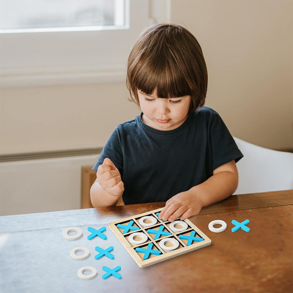 WOODEN TIC TAC TOE BOARD