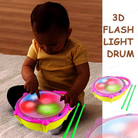 Thumbnail for BABY MUSICAL 3D LIGHTS DRUM WITH STICKS