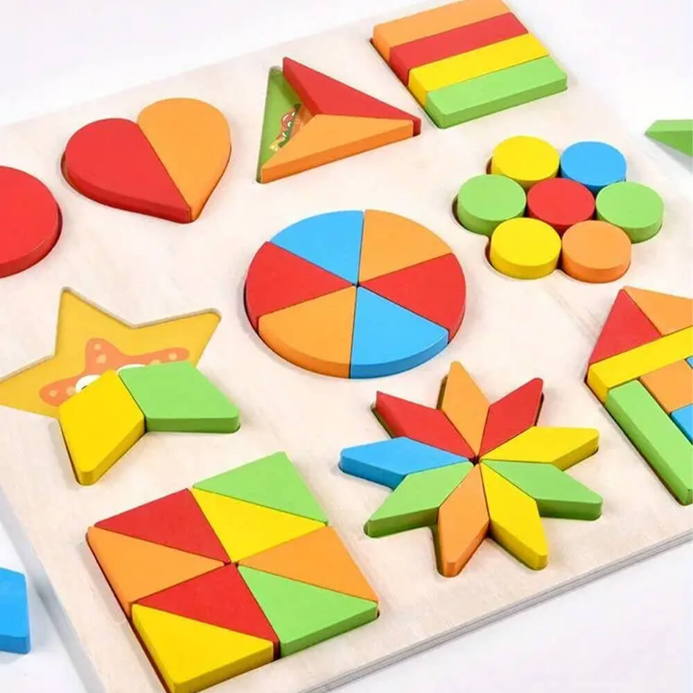 3D WOODEN GEOMETRY PUZZLES GAMES