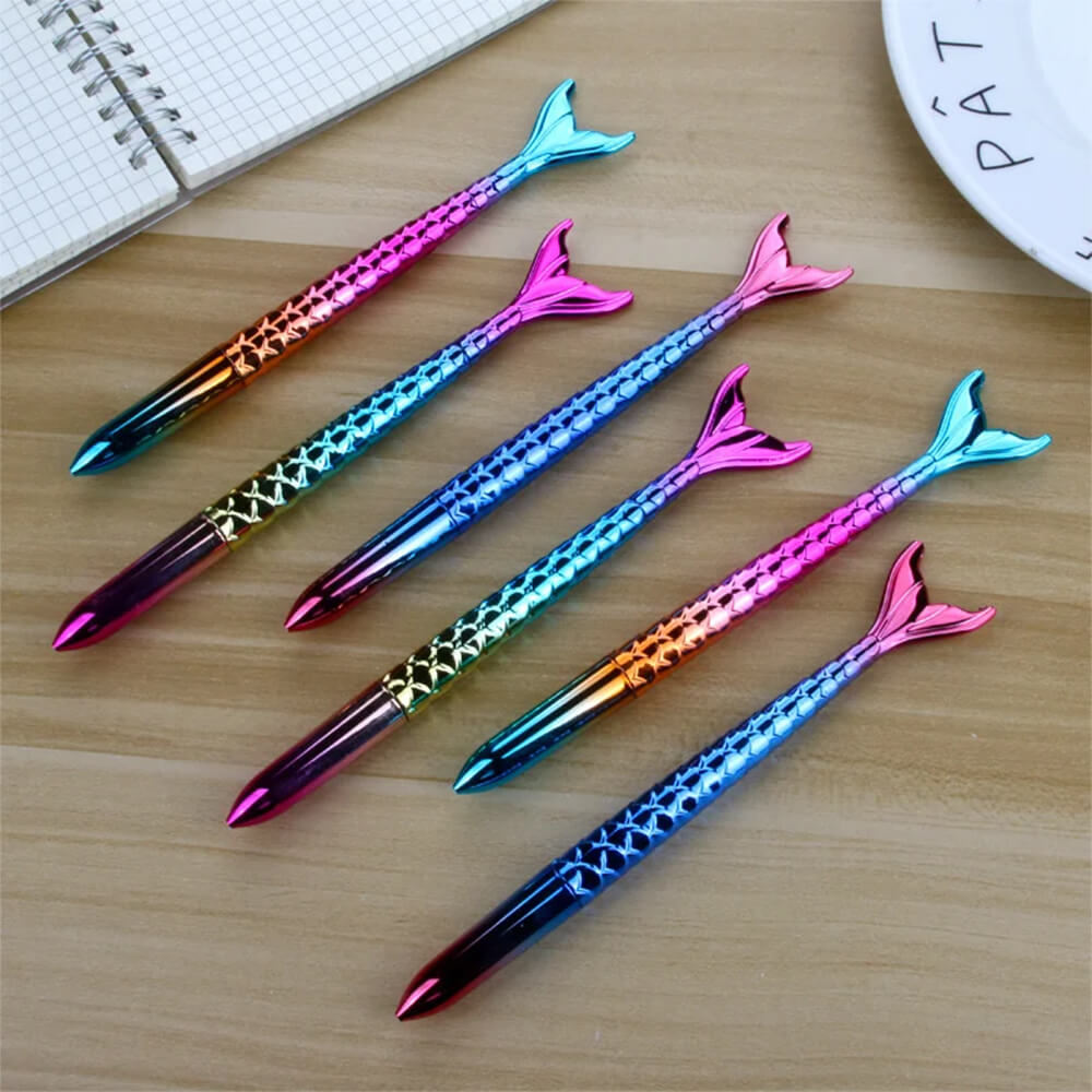 METALLIC RAINBOW MERMAID TAIL PEN