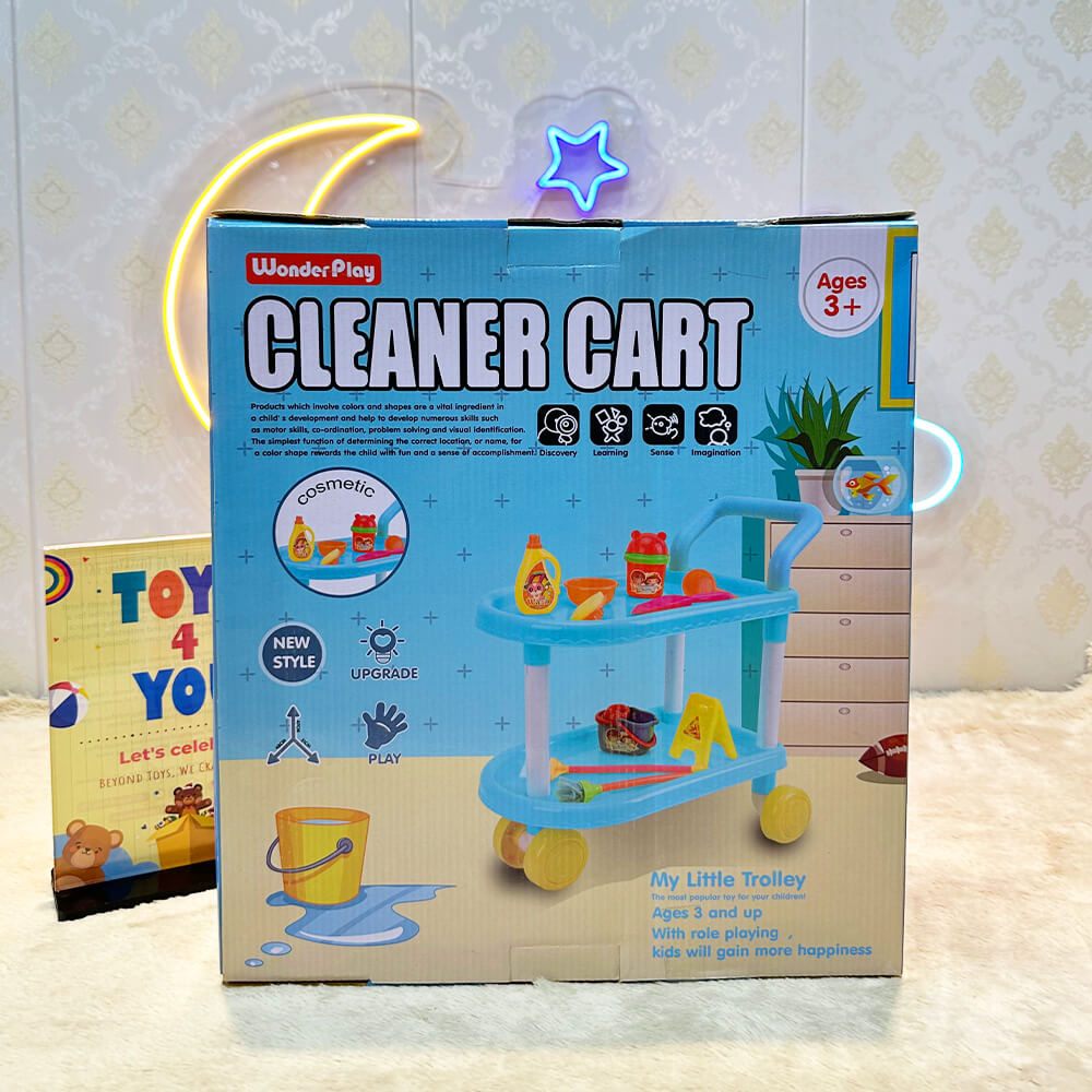 CLEANER COMPLETE SET CART TROLLEY