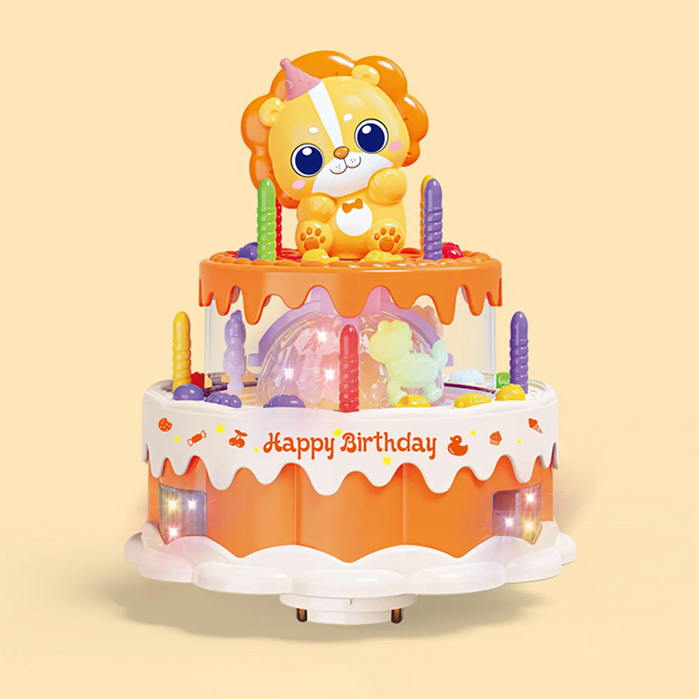 LION ROTATE CAKE WITH LIGHT & SOUND