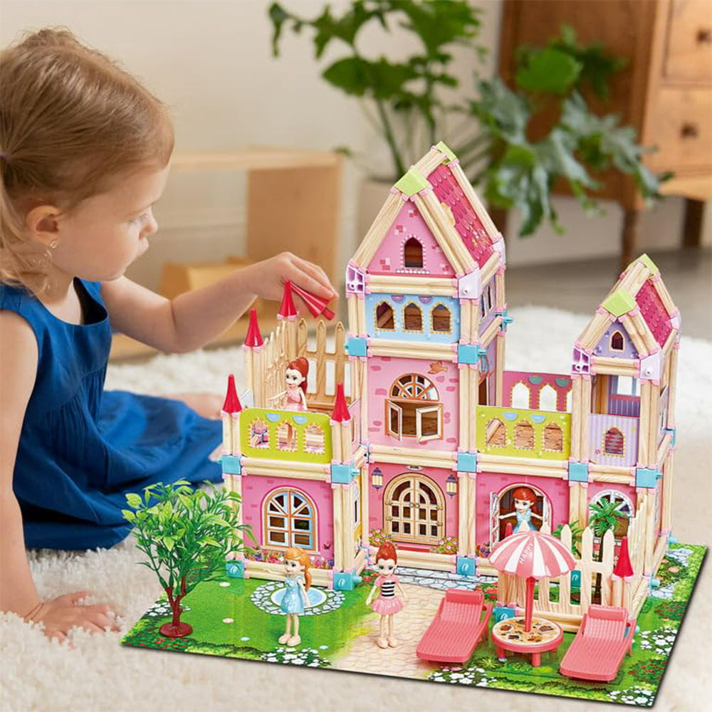 COLORFUL CREATIVE PRINCESS CASTLE SET