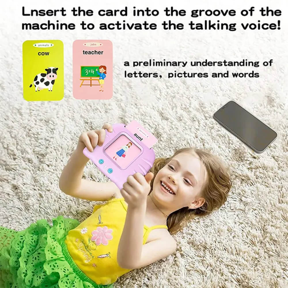 RECHARGEABLE FLASH CARD READER TODDLER TOY