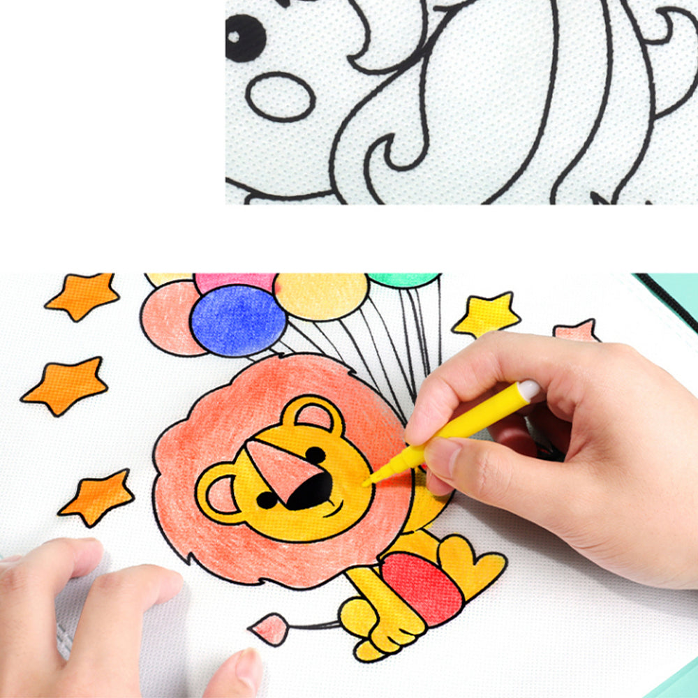 DIY COLORING BACKPACK FOR KIDS