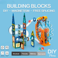 Thumbnail for 3D COLOURFUL MAGNETIC FERRIS WHEEL BUILDING BLOCK - 71PCS